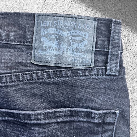Levi's Strauss 502 Black Jeans Men W36xL32 - Picture 5 of 6